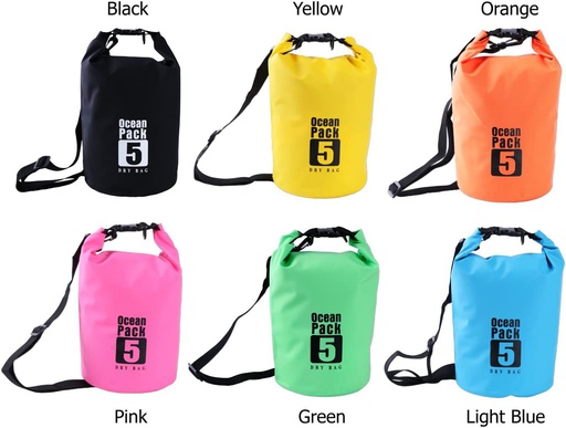 WATERPROOF BAG SWIMMING WET AND DRY CLOTH BAG 5L LETSGO OMAN